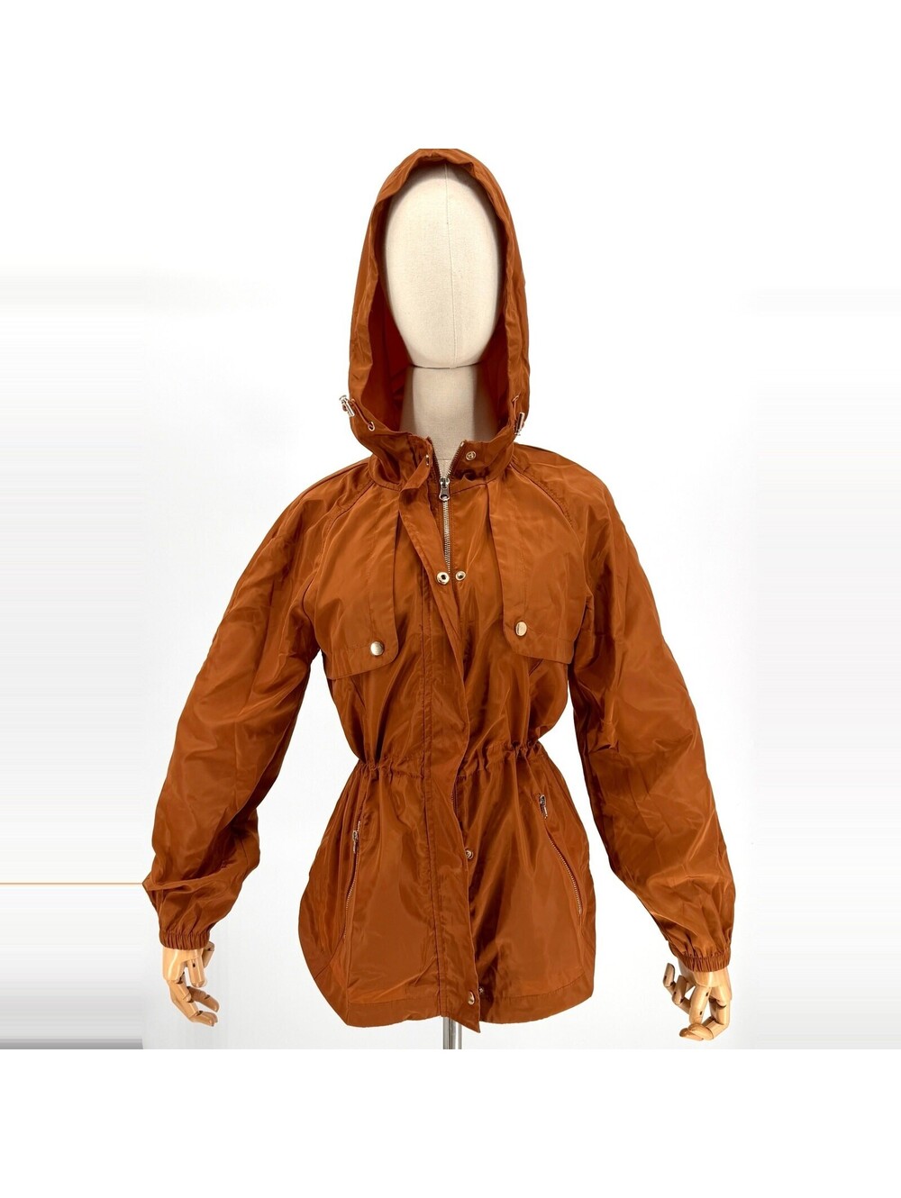 Mine Los Angeles Burnt Orange Gorpcore Anorak Windbreaker